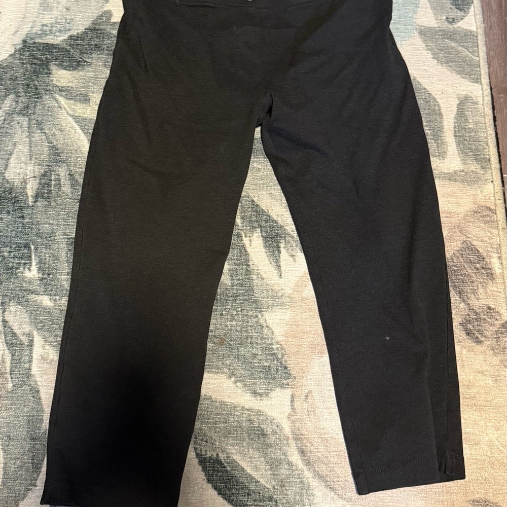Betabrand Charcoal Button-Detail Pants